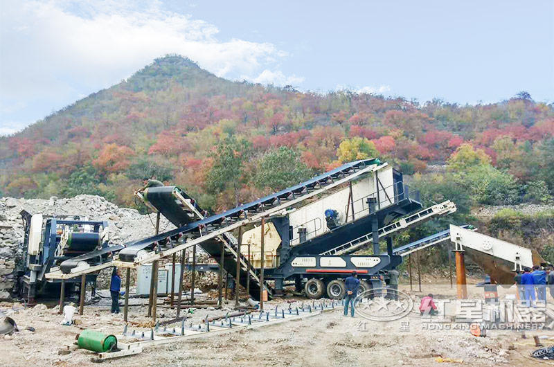 河北石家莊200噸建筑垃圾粉碎機(jī)生產(chǎn)現(xiàn)場(chǎng)