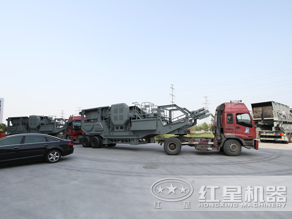 移動(dòng)式石子破碎機(jī)發(fā)貨圖